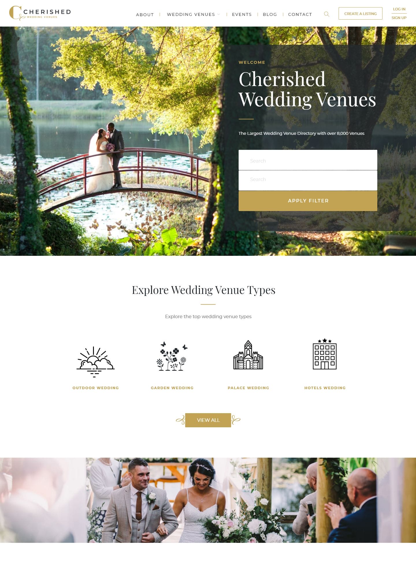 Cherish Wedding Homepage