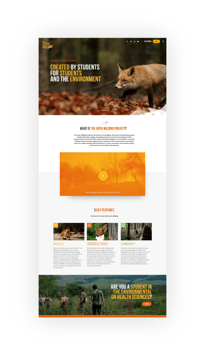 The Open Wilding Project Website Design And Development@2x